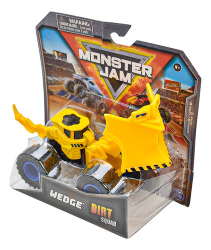 Monster Jam Dirt Squad Wedge Amarillo 1:64 Spin Master Cf Amarillo