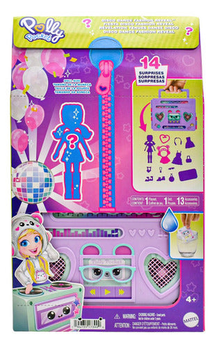 Polly Pocket Fiesta Disco Y Carrito Snacks Flamingo Mattel Multicolor