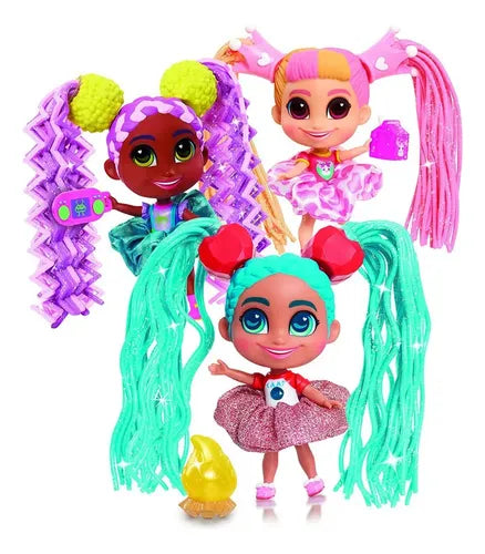 Muñeca Hairdorables Shortcuts 16cm Articulada Con 8 Sorpresas Incluidas