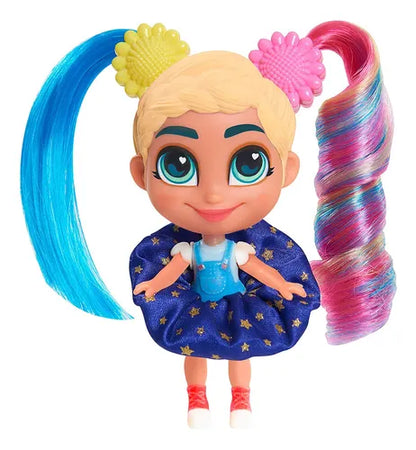 Muñeca Hairdorables Shortcuts 16cm Articulada Con 8 Sorpresas Incluidas
