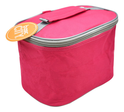 Lonchera De Poliéster Fucsia Lb15bc-18x Basic City Liso