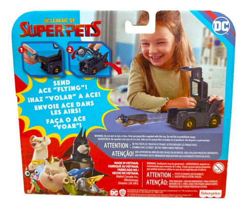 Dc League Of Super Pets Super Lanzador Ace Fisher Price Cf Negro