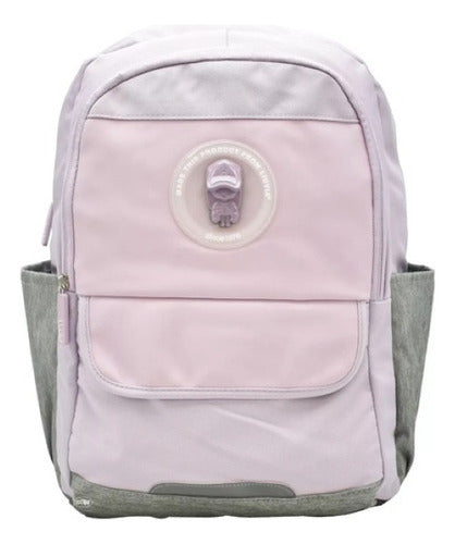 Mochila Escolar Lluvia Lila 14L Diseño Liso Our Life Niños Primaria