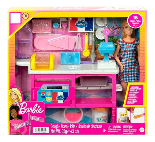 Barbie Cafeteria 18 Accesorios Muñeca 29 Cm Mattel