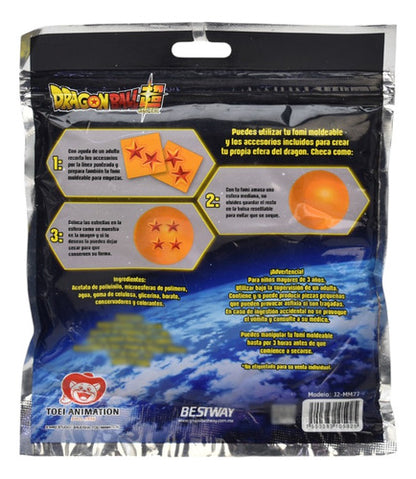 Goku Y Superman Foami Moldeable Pack 12 Pzas Bestway Rojo Y Naranja