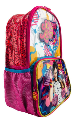Mochila Soy Luna Super Like Metalica Rosa Original Atm