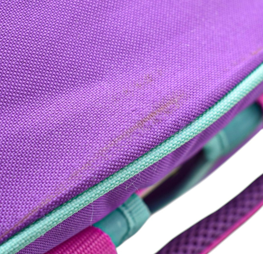 Mochila Happy Girl Need More Space Rosa Primaria Chenson Con Detalle Violeta Textura