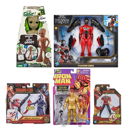 Marvel Pack 5 Iron Man Shang Chi Goot Y Ironheart Hasbro