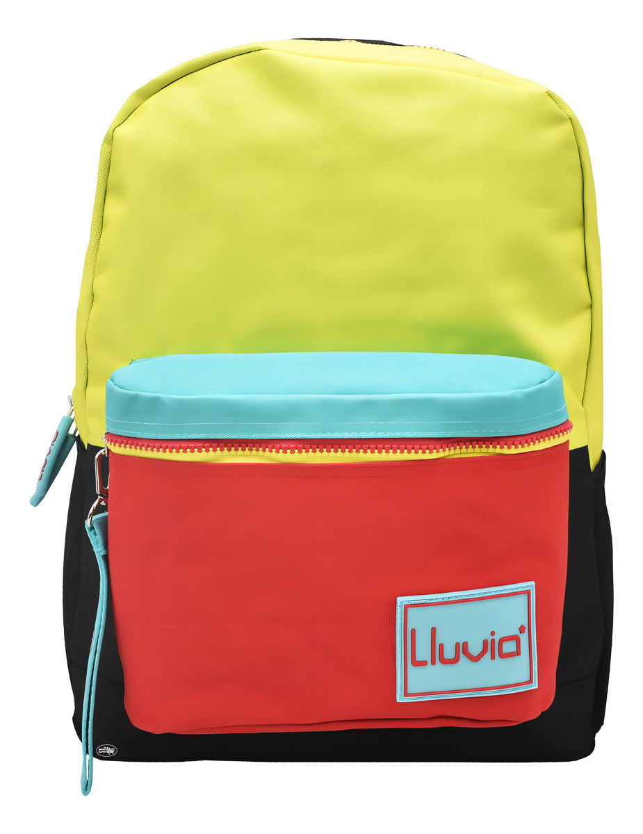 Mochila Escolar Lluvia Adventure Cool Multicolor 14L Con Laptop y 4 Bolsillos
