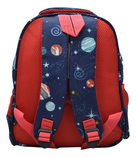 Mochila Robot Espacial Estampado 3d Kinder Ll24bpk532