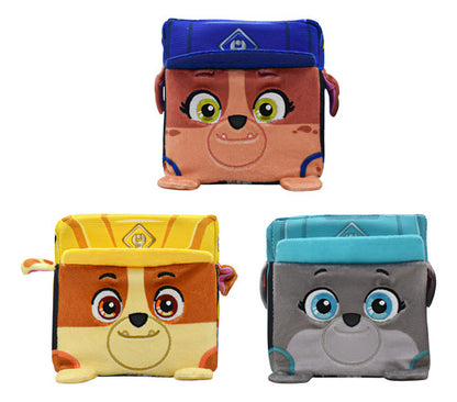 Paw Patrol Rubble And Crew Pack 3 Peluches #1 Spin Master Multicolor