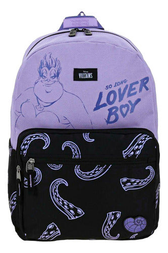 Mochila Y Lapicera Disney Villains Ursula Primaria Chenson Negro/lila Ursula