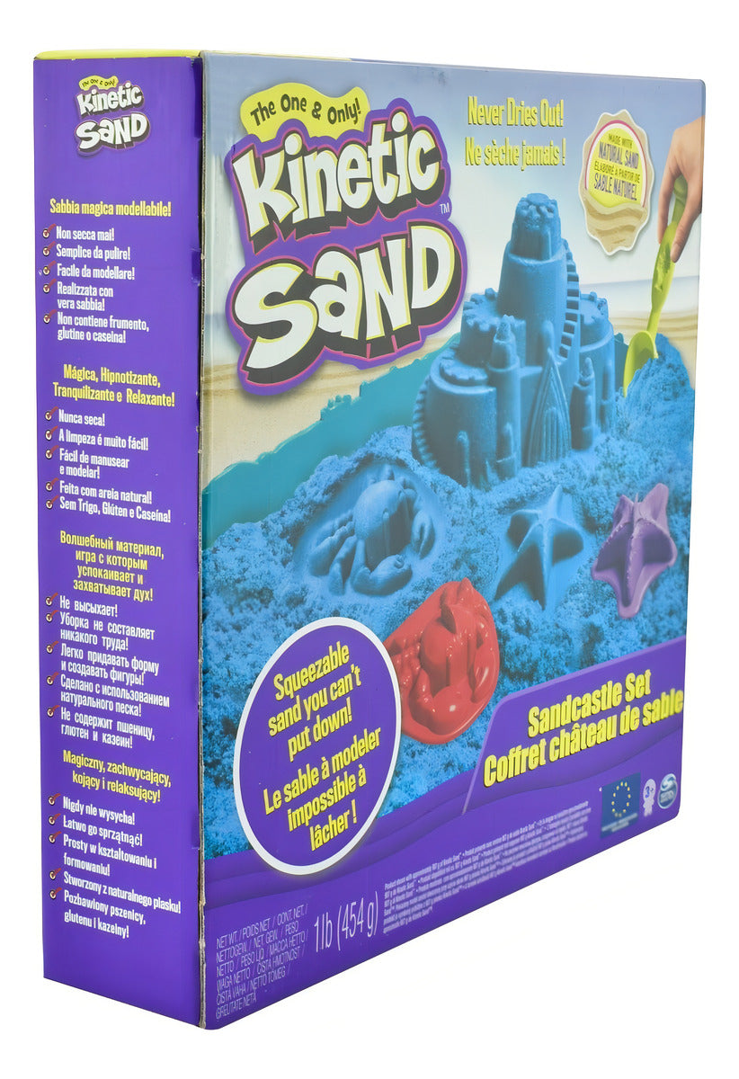Kinetic Sand Castillo De Arena 454 Gr Spin Master Color Azul