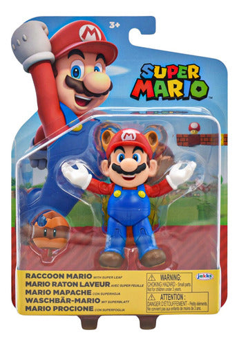 Super Mario Pack Peach Y Mario Mapache Jakks Pacific