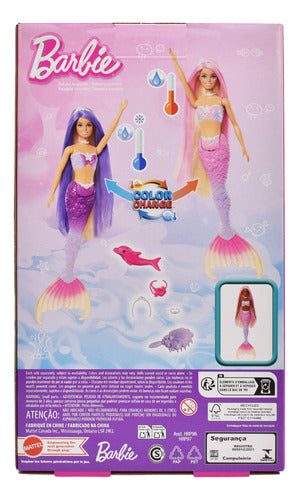 Barbie Fantasia Sirena Color Change Ojos Azules Mattel