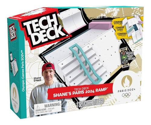 Tech Deck Paris 2024 Pack 2 Rampas Deck Legends Spin Master Multicolor Crema