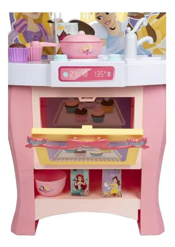 Cocinita Princess Disney Con Accesorios Jakks Pacific Cd Color ROSA/BLANCO/MORADO