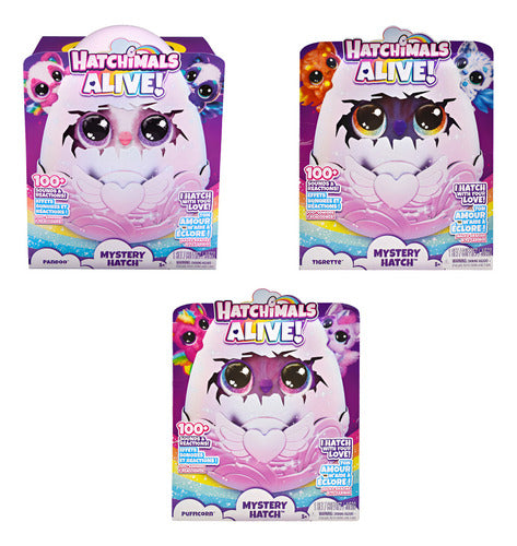 Hatchimals Alive Pack 3 Huevos Mystery Hatch Spin Master Multicolor