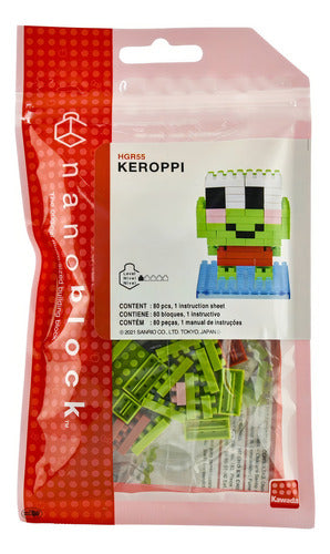 Figura Armable Keroppi Nanoblock 80 Bloques Plástico Coleccionable