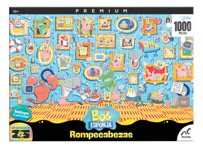 Rompecabezas Bob Esponja Premium 1000 Piezas Coleccionable | Puzzle Oficial Nickelodeon Alta Calidad
