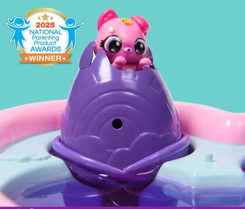 Hatchimals Alive, Juguete Neon Rainbow Bestie Pool Party Con 2 Minifiguras De Amiguitas En Huevos Con Una Colorida Revelación, 14 Accesorios, Juguetes Para Niños Y Niñas A Partir De 3 Años