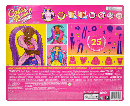 Barbie Color Reveal Brillantina 25 Sorpresas Violeta Mattel