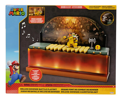 Super Mario Juego De Batalla Deluxe De Bowser Jakks Pacific Multicolor