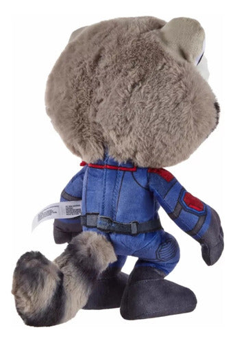 Peluche Electrónico De Rocket Guardianes De La Galaxia Color Azul