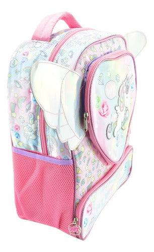 Mochila Onix Unicornio Con Alas Tornasol Magical Is The New Pretty Primaria 158049 Ruz Rosa Estampado