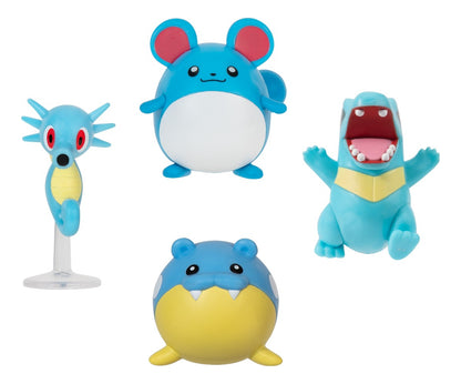 Pack 4 Figuras Battle Wave1 Pokemon