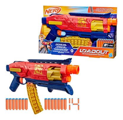 Lanzador Nerf Loadout Shadowspeed Recon 14 Dardos Multicolor