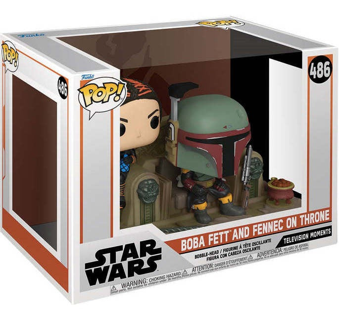 Star Wars Boba Fett And Fennec On Throne #486 Funko Pop