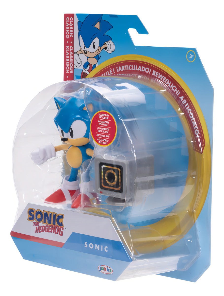 Figura Articulada Classic Sonic 4 Con Ring Item Box