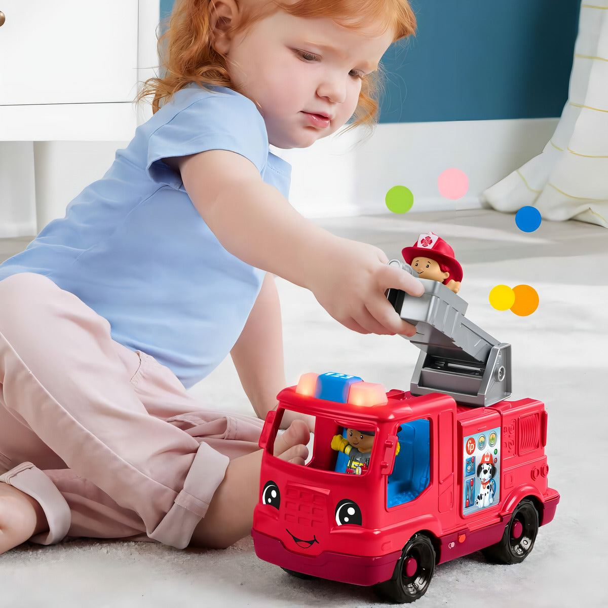 Little People Juguete Para Bebés Camión De Bomberos Mediano