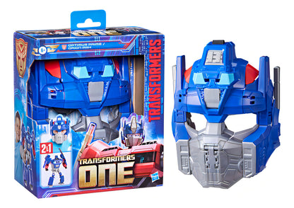Figura y Máscara Transformers One Optimus Prime (orion Pax) +6 años