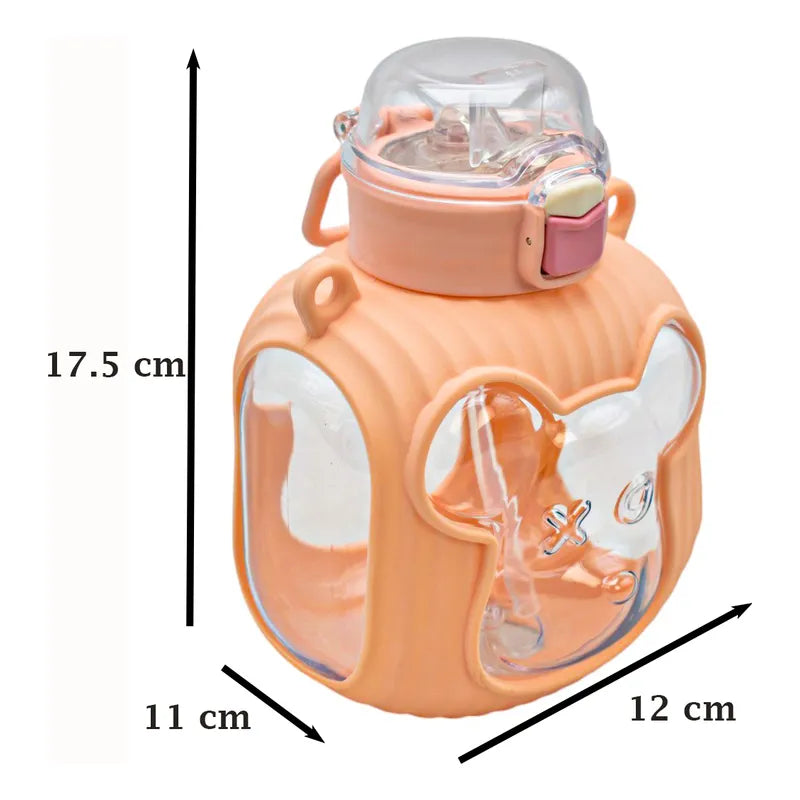 Botella Con Cara De Osito Con Asa 850ml Sm24coh238
