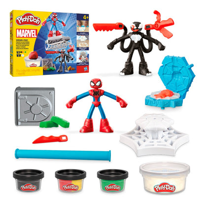 Set de Masas de Play Doh de Marvel SpiderMan Lanza y Atrapa