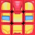 Cubo Rubik's Iron Man, Juguete Antiestrés Coleccionable Rojo Y Amarillo