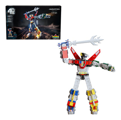 4D Build, kit de maqueta de rompecabezas en 3D de Voltron con luces LED, serie Innovation, 360 piezas, decoración de escritorio, rompecabezas en 3D para adultos y niños a partir de 12 años