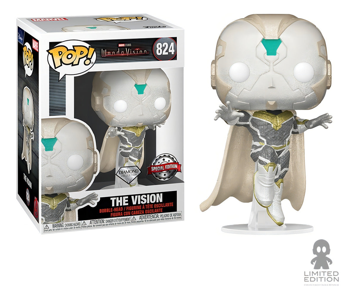 Marvel Wanda Vision The Vision Diamond #824 Funko Pop