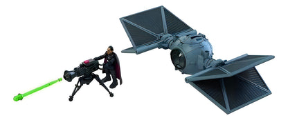 Hasbro Force Link Star Wars Mission Fleet Moff Gideon Outland Tie Fighter Set Figura y Vehículo