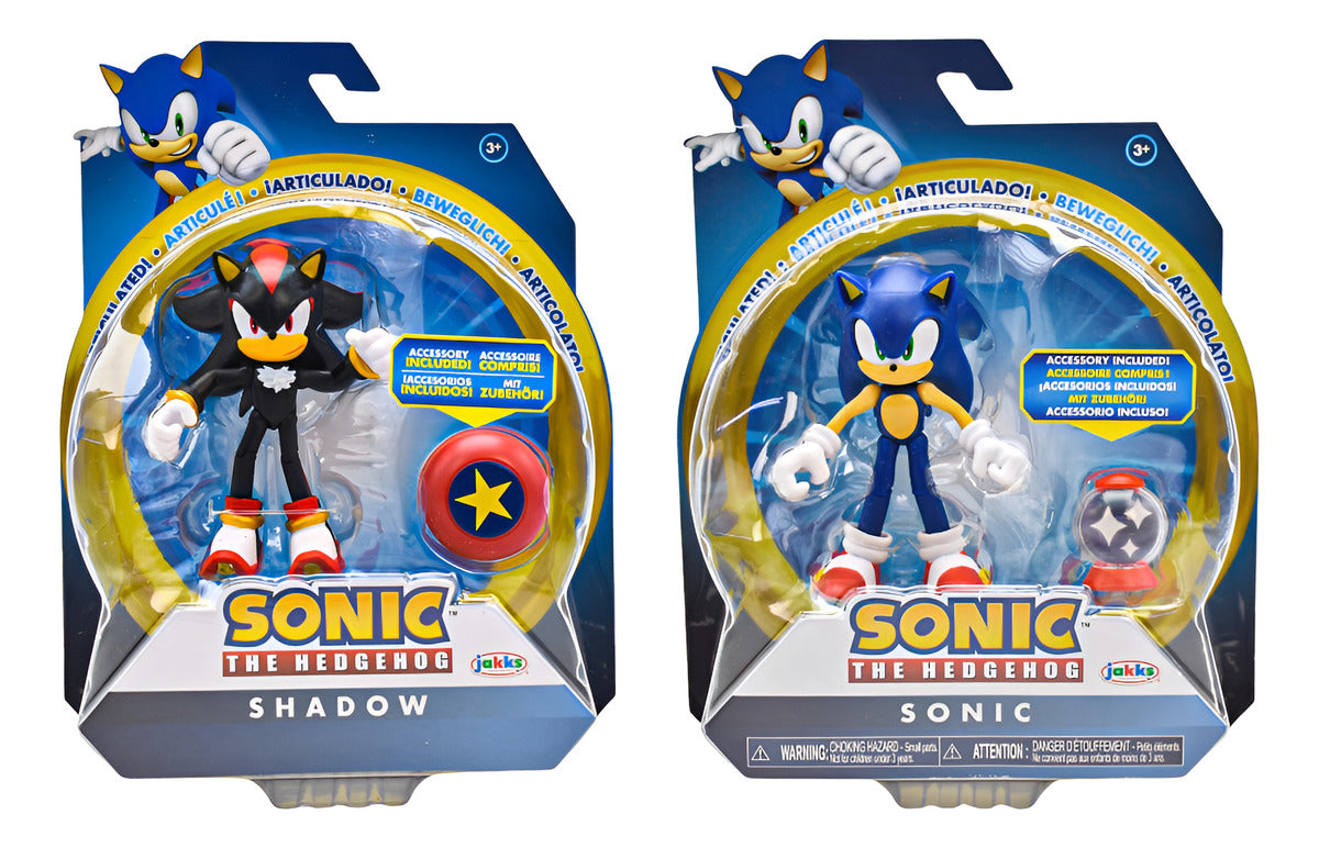 Sonic The Hedgehog Pack Shadow Y Sonic 10 Cm Jakks Pacific