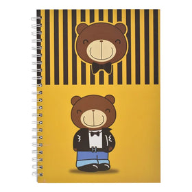 Cuaderno Tapa Dura Cuadricula 80 Hojas Oso Sm24esl504