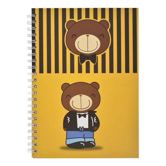 Cuaderno Tapa Dura Cuadricula 80 Hojas Oso Sm24esl504