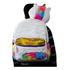 Mochila Escolar Unicornio Peluche Blanca 14L Lluvia Niña