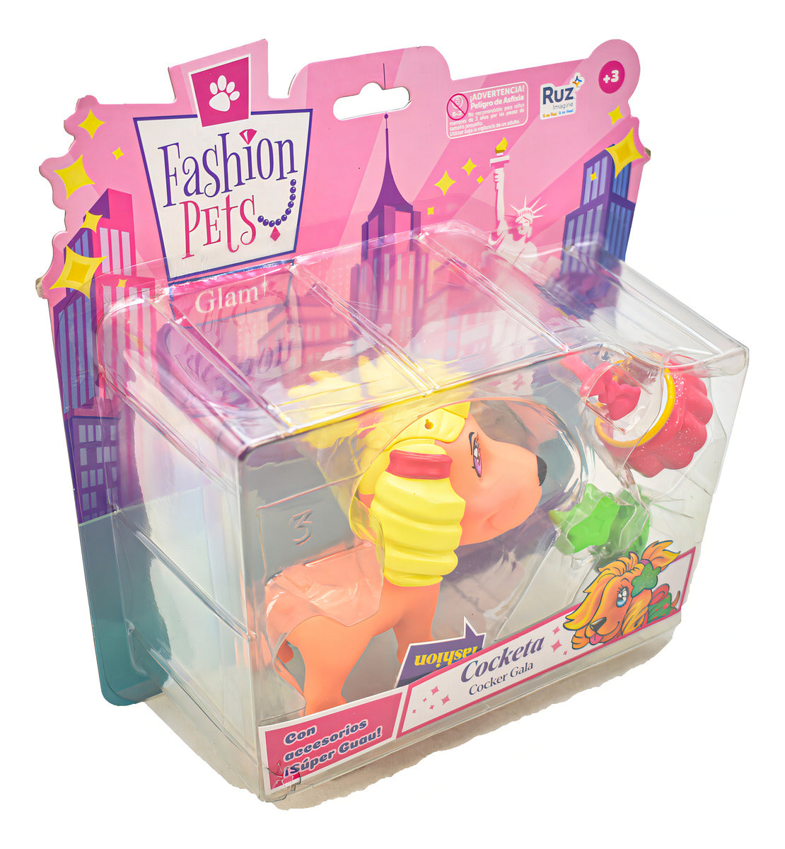 Fashion Pets Cocketa Cocker Gala Con Accesorios 10cm Ruz Cf