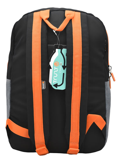 Mochila Escolar Trutz Negra Relieve 15L con Compartimento para Laptop