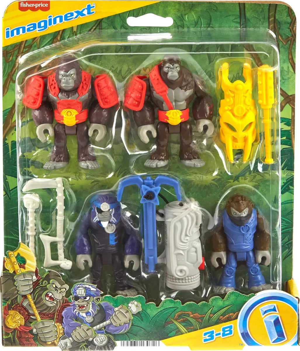 Figura de Acción Paquete Gorilas y Monos Aventura Imaginext