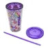 Vaso Plastico Postres Tapa Y Popote Pack 4 Piezas Sm22hat312