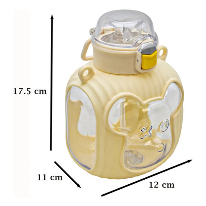 Botella Con Cara De Osito Con Asa 850ml Sm24coh238